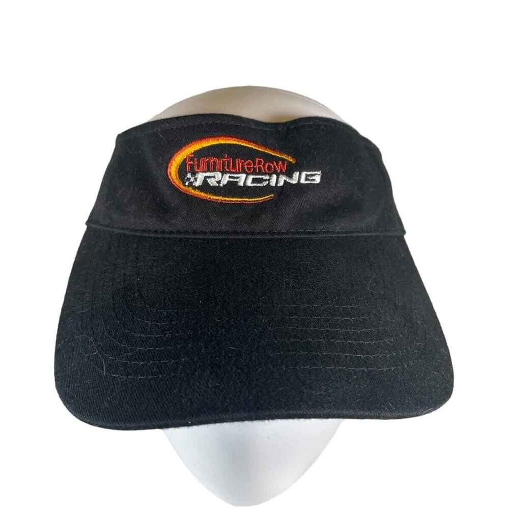NASCAR Furniture Row Racing Black Visor New With Tags Deadstock